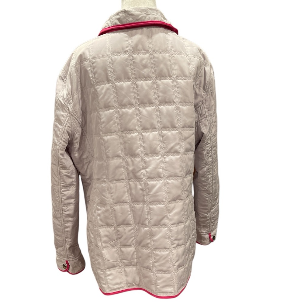 Quilted Reversible Jacket Pink/Taupe L/XL Cottagecore Utility Lightweight Layer - Picture 10 of 11